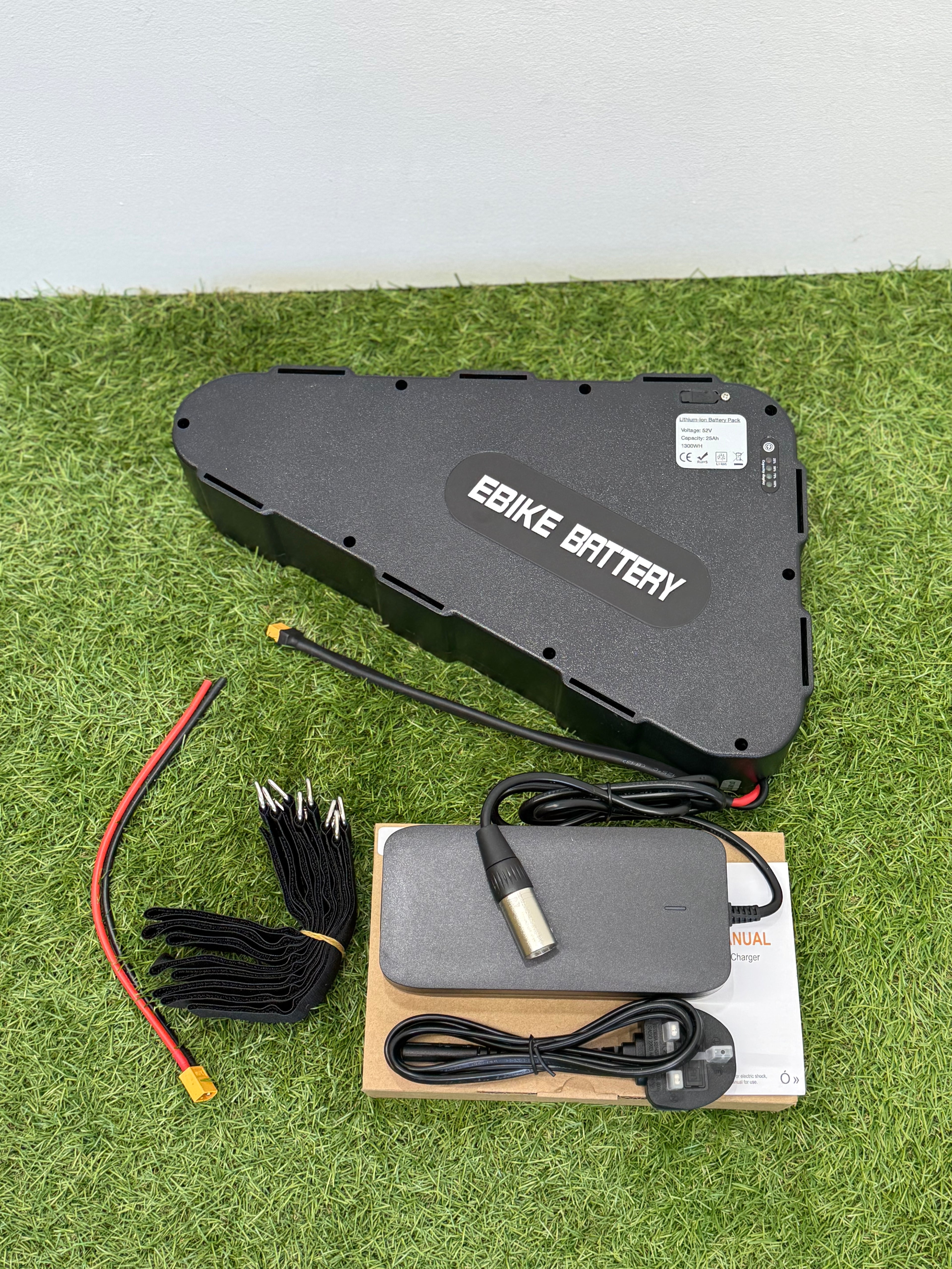 52v 25ah Li-ion Ebike Battery Electric Bike with 3a charger