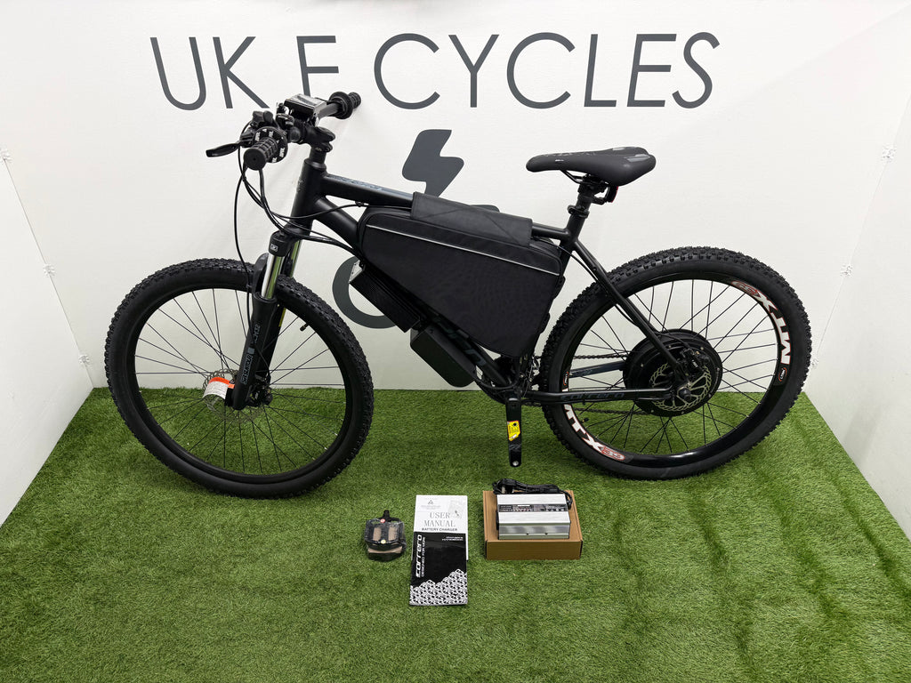 Carrera Vengeance electric bike 72v 5000 Watts mtx Lithium🔋30ah Black Edition