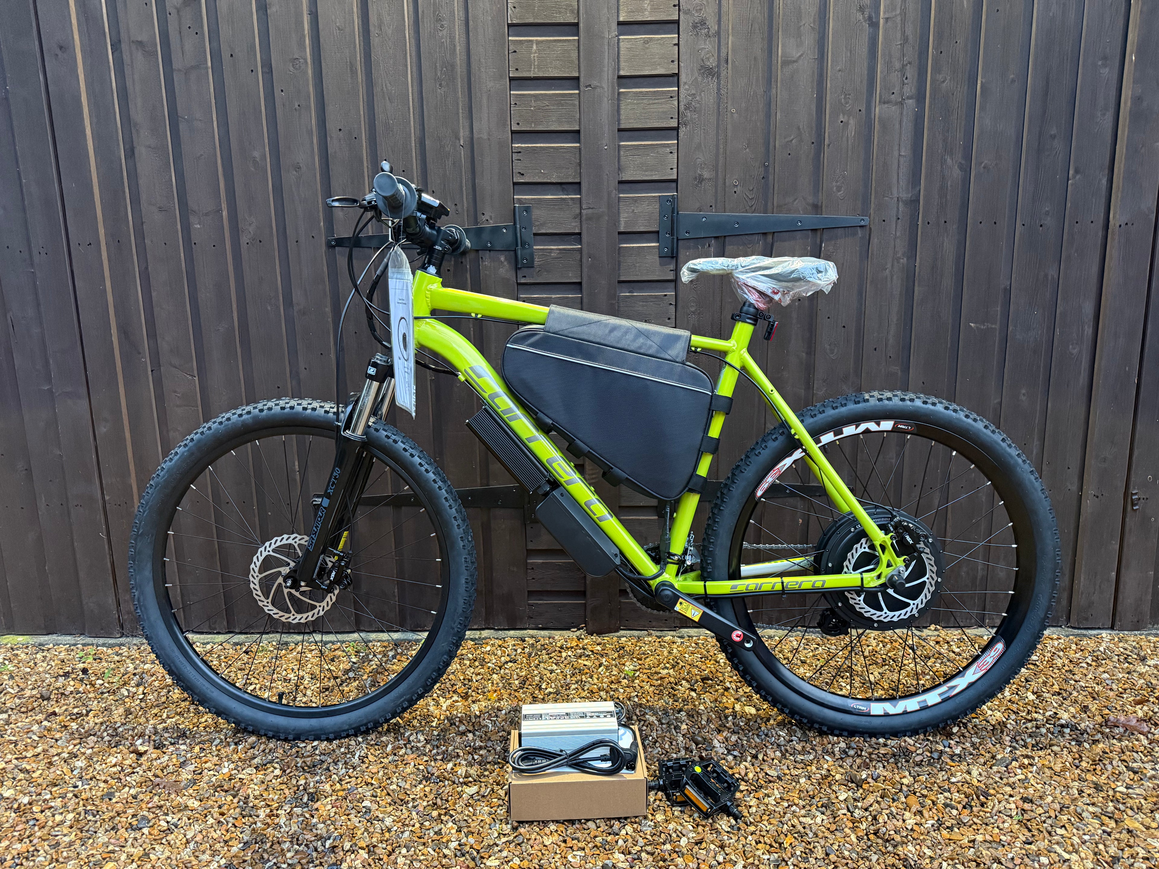 Carrera Vengeance electric bike 72v 3000 Watts mtx Lithium🔋 lime Green Edition