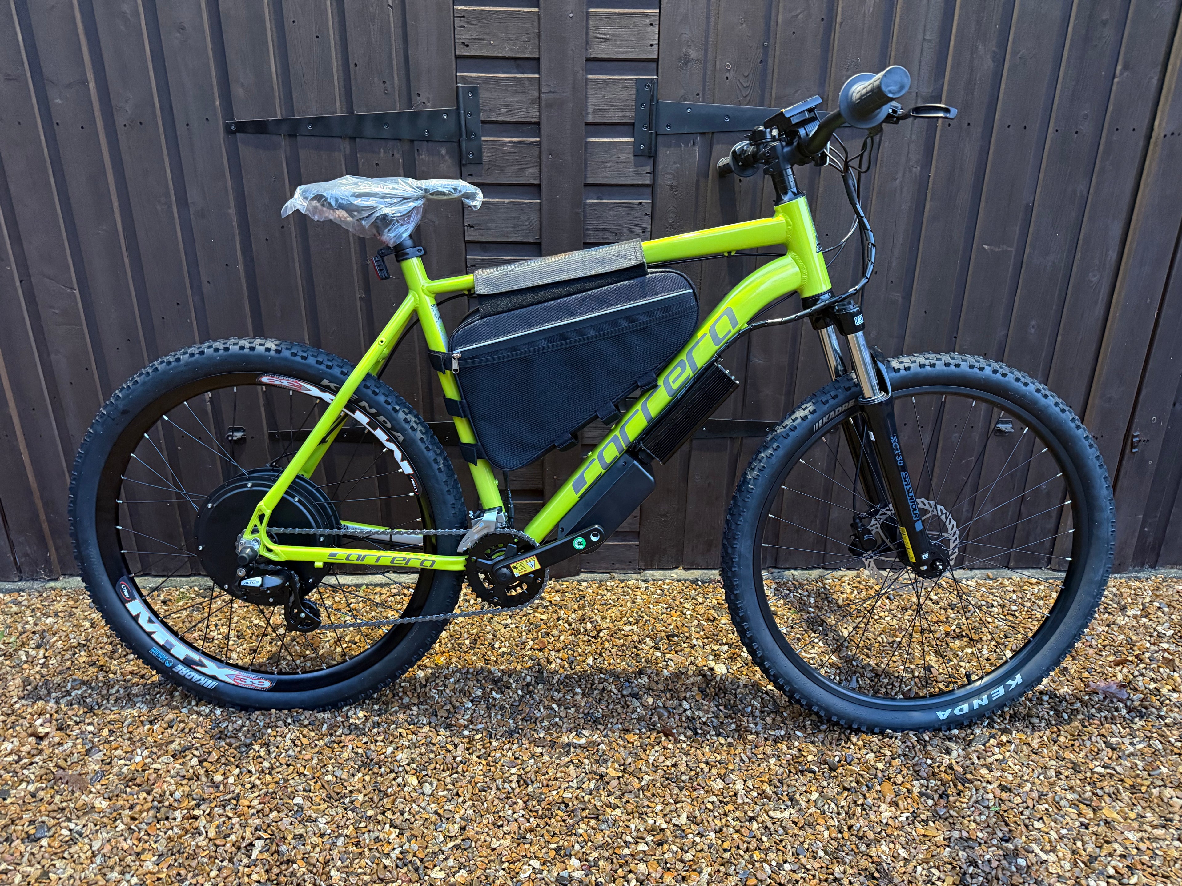 Carrera Vengeance electric bike 72v 3000 Watts mtx Lithium🔋 lime Green Edition