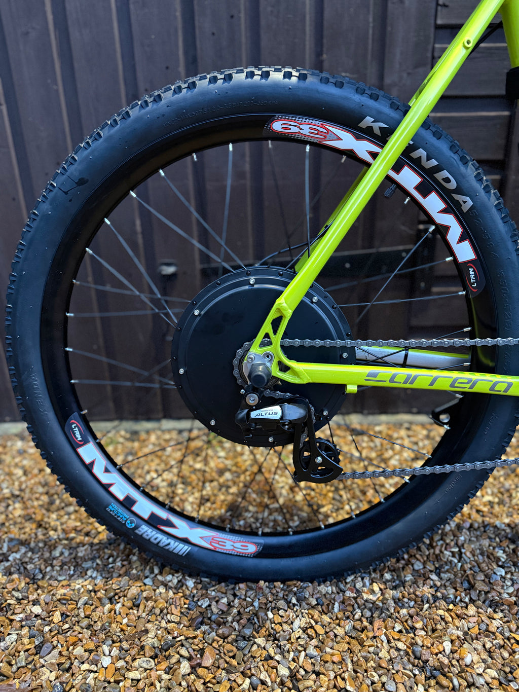 Carrera Vengeance electric bike 72v 3000 Watts mtx Lithium🔋 lime Green Edition