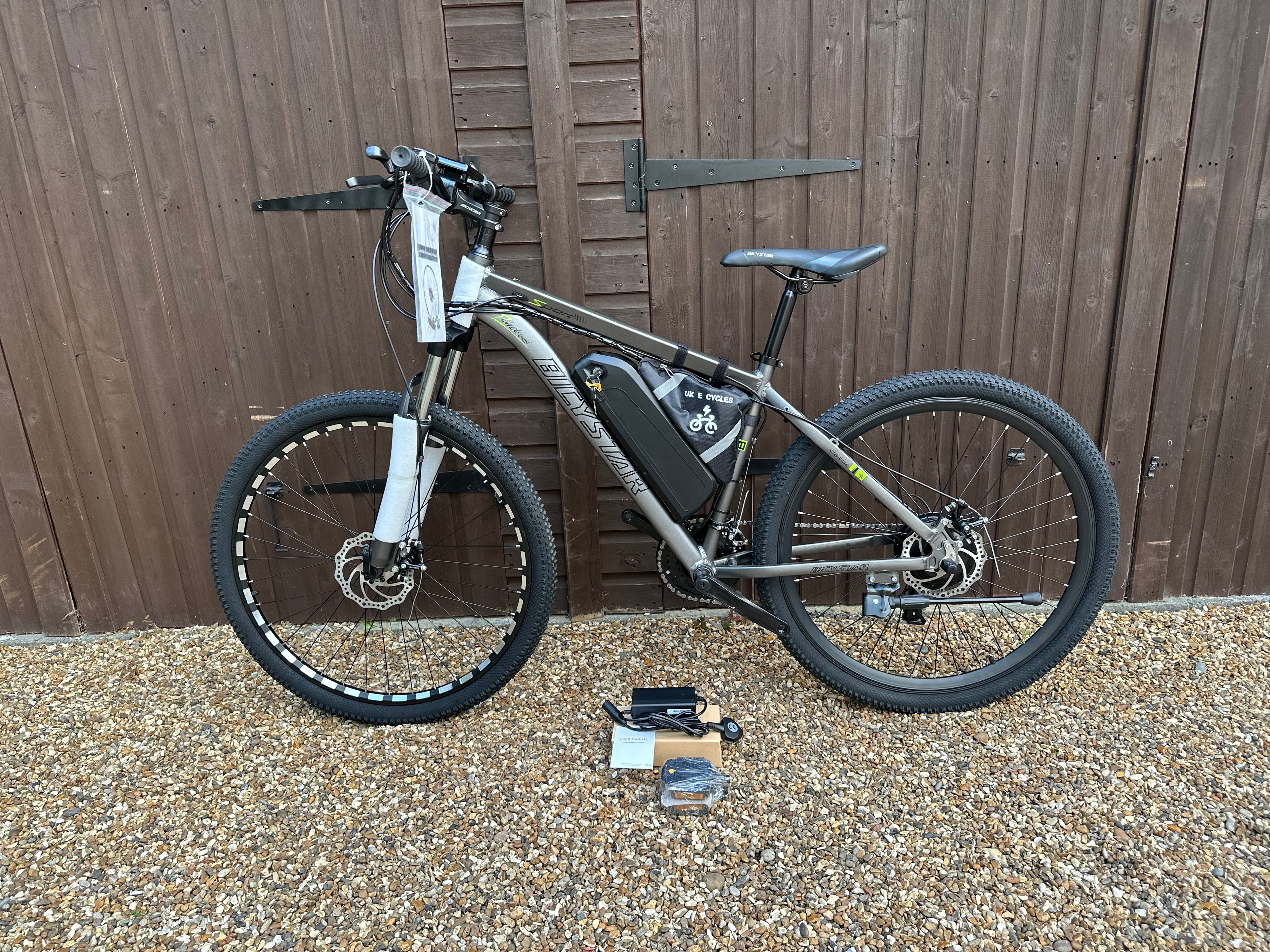 Bicystar electric bike grey edition 36/48v 350 Watts 27.5/29 inch Mountain bike