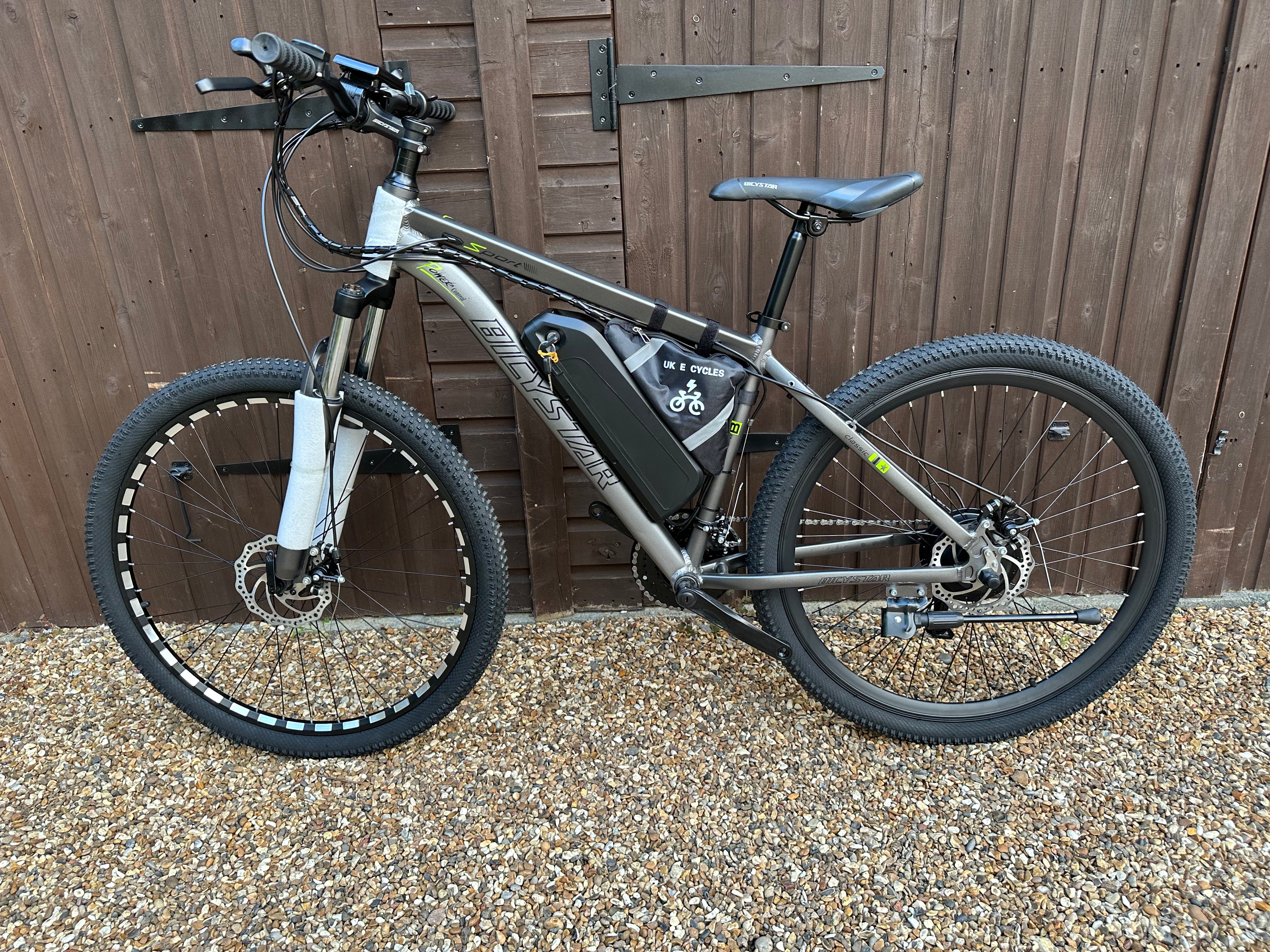 Bicystar electric bike grey edition 36/48v 350 Watts 27.5/29 inch Mountain bike