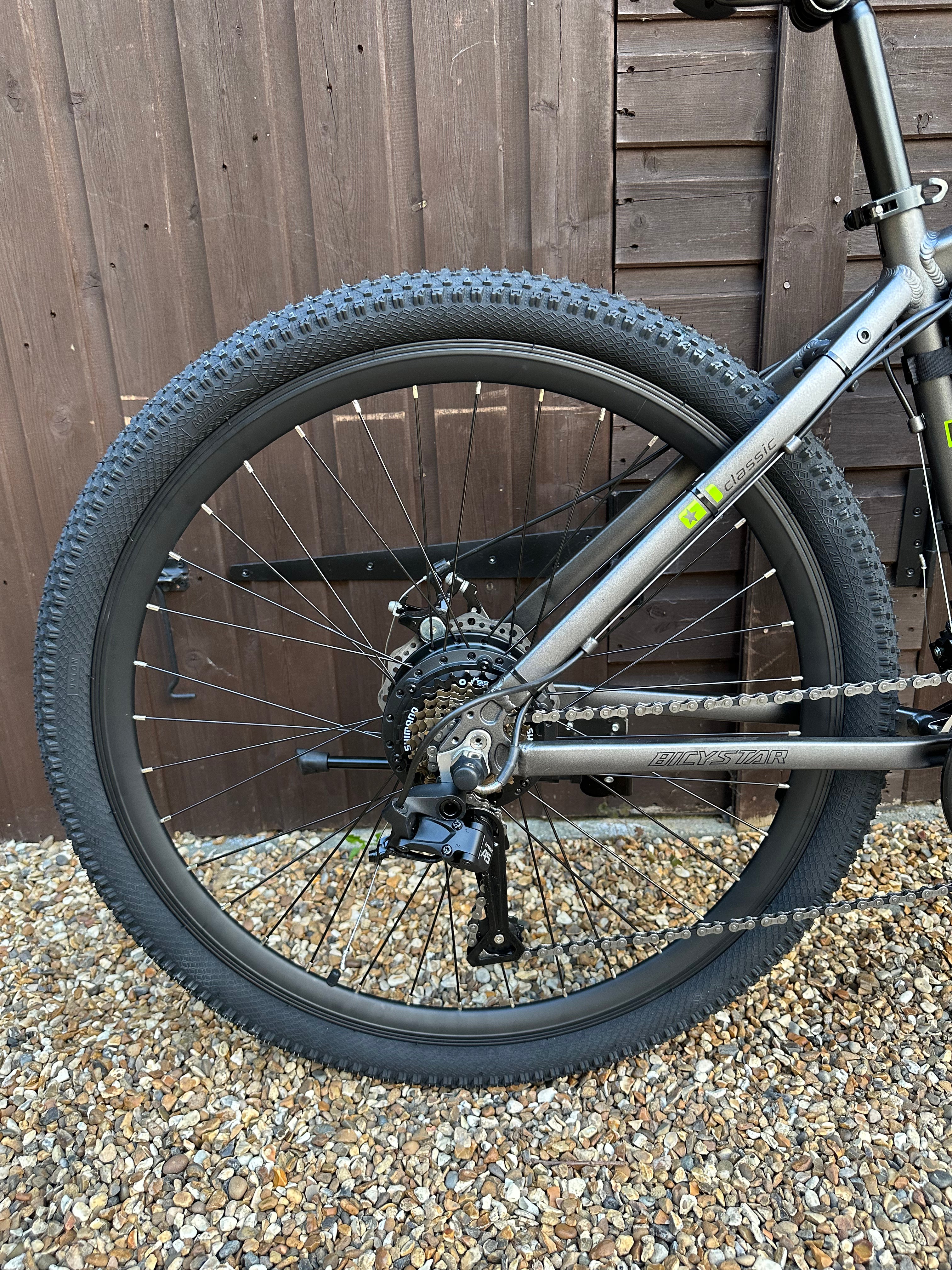 Bicystar electric bike grey edition 36v 250 Watts 27.5/29 inch Mountain bike Road legal Power