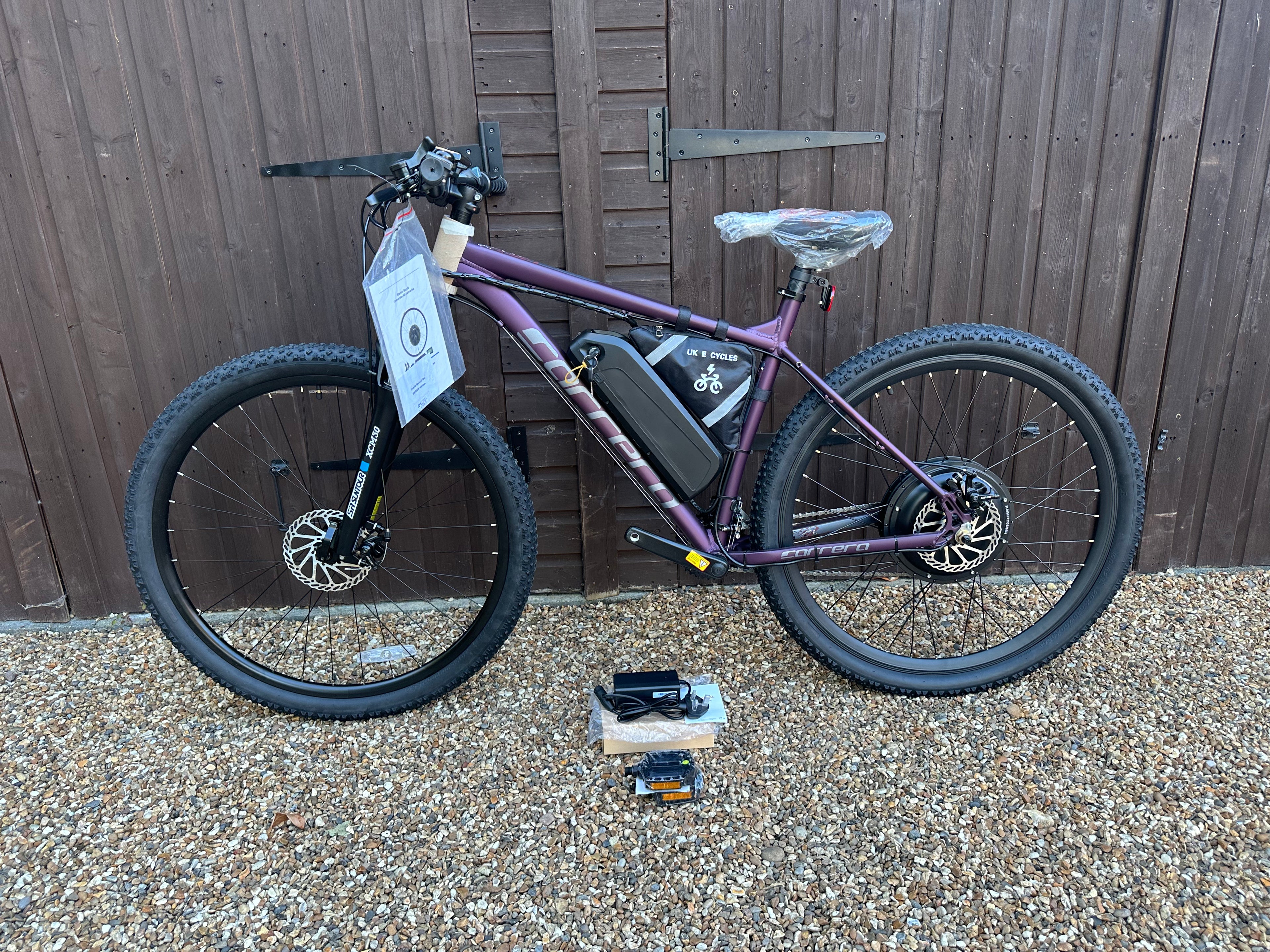 Carrera Hellcat electric bike 48v/52v 1500 Watts 29inch Mountain bike Purple edition