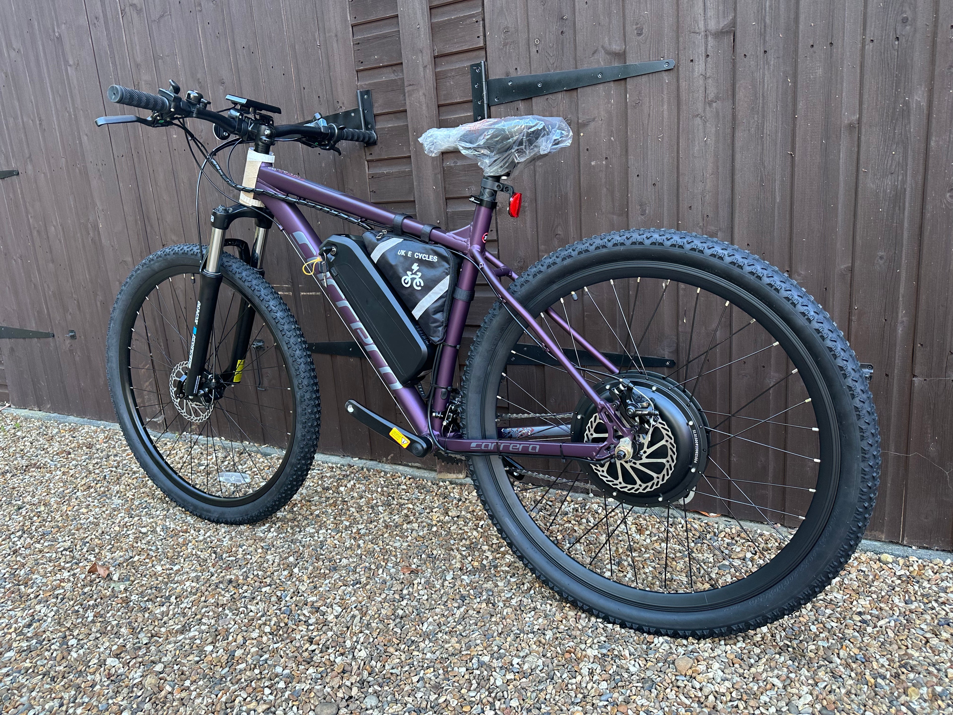 Carrera Hellcat electric bike 48v/52v 1500 Watts 29inch Mountain bike Purple edition