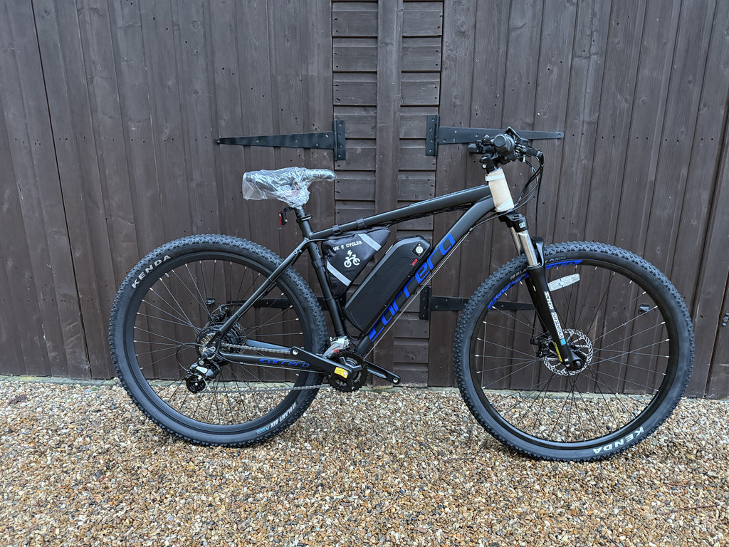 Carrera Helcat electric bike 36v 250 Watts 29 inch Mountain bike Road legal Power