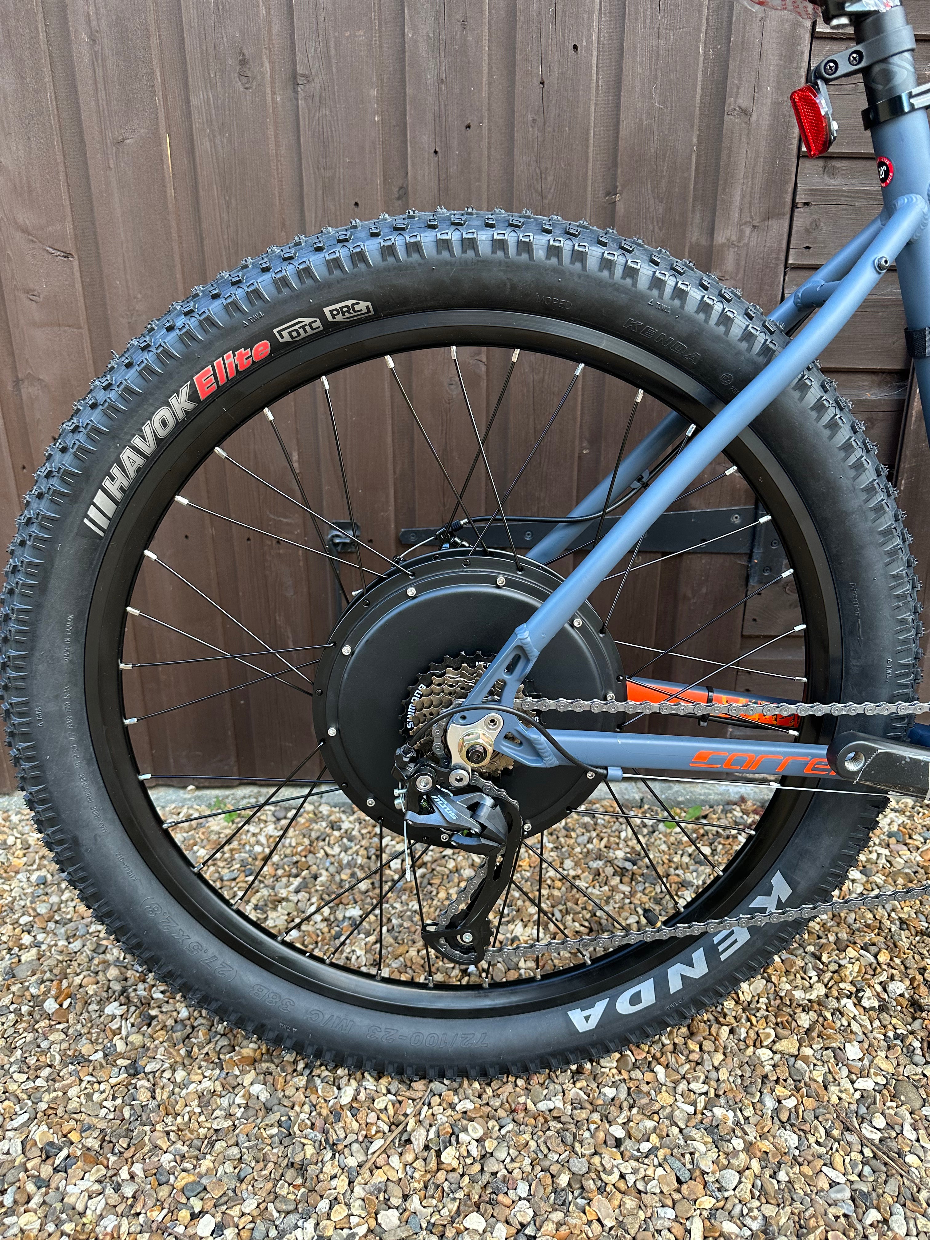 Carrera Vendetta Fat tyre electric bike 48v/52v 1500 watts Lithium🔋 27.5 x 2.8 Inch wheels