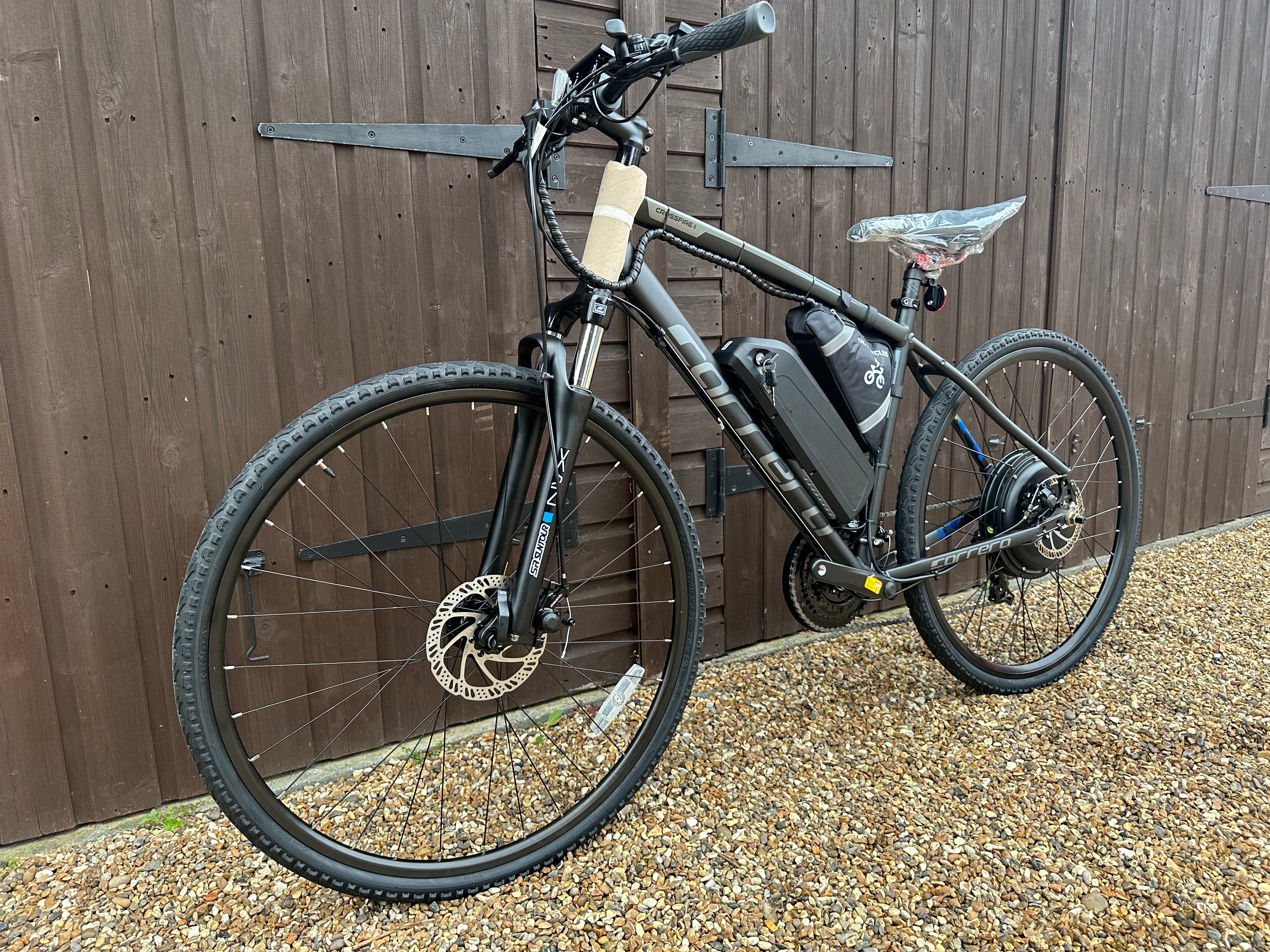 Carrera Crossfire electric black edition bike 48v/52v 1500 Watts 700c Hybrid Bike