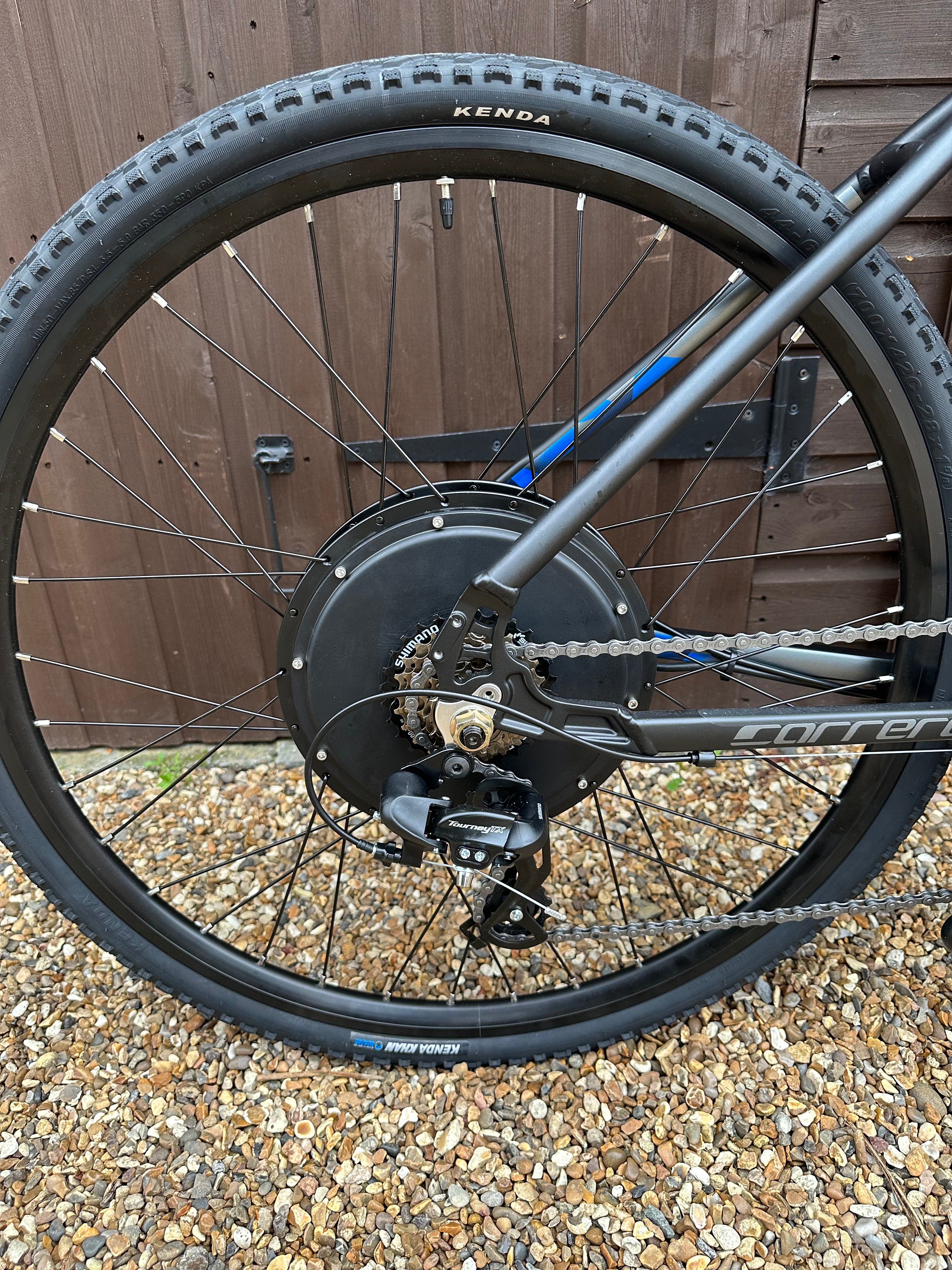 Carrera Crossfire electric black edition bike 48v/52v 1500 Watts 700c Hybrid Bike