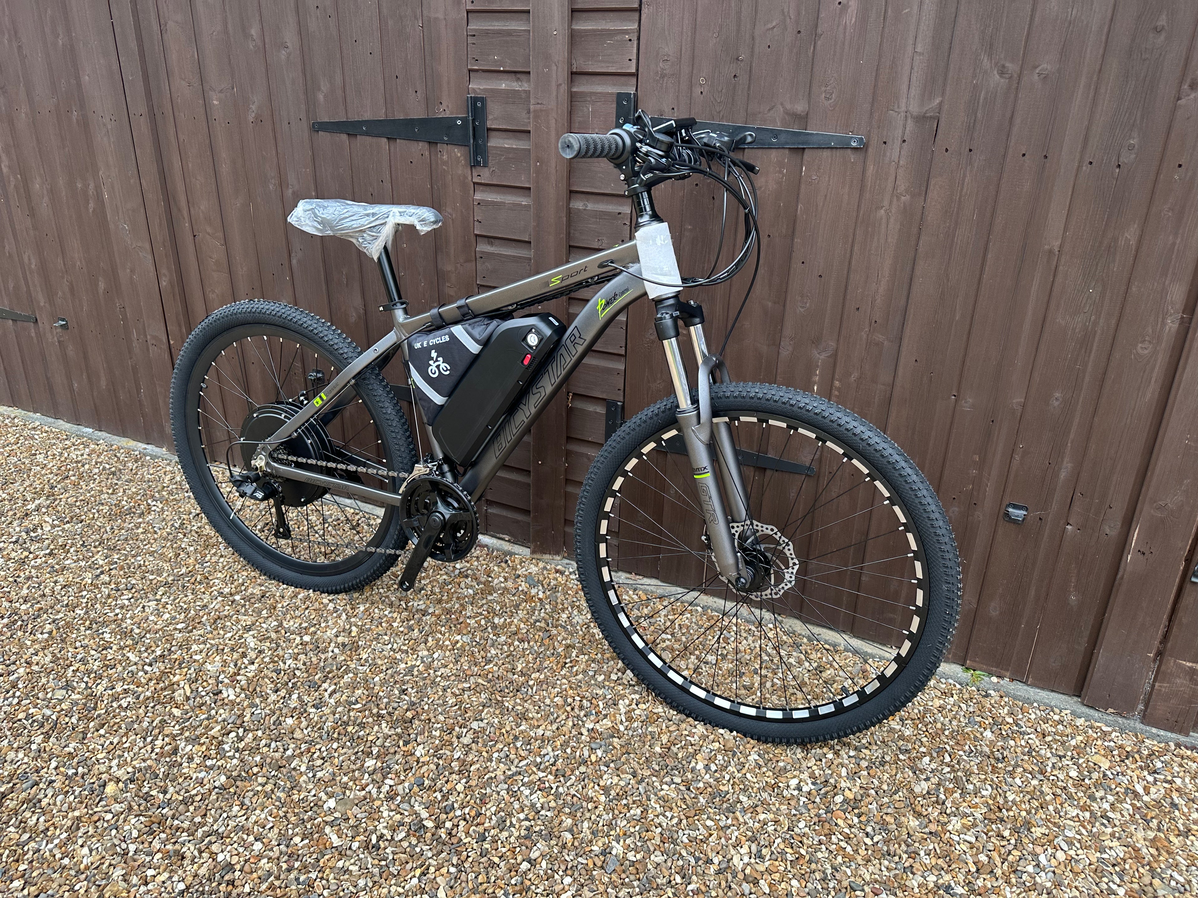 Bicystar electric bike Grey edition 48v/52v 1500 Watts 27.5/29inch Mountain bike