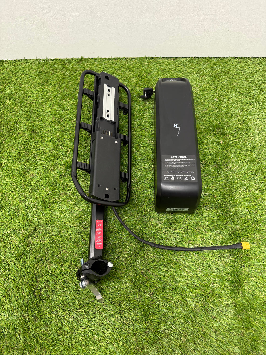 48v 14ah Li-ion Ebike Battery Electric Bike with 2a charger On Rear Rack