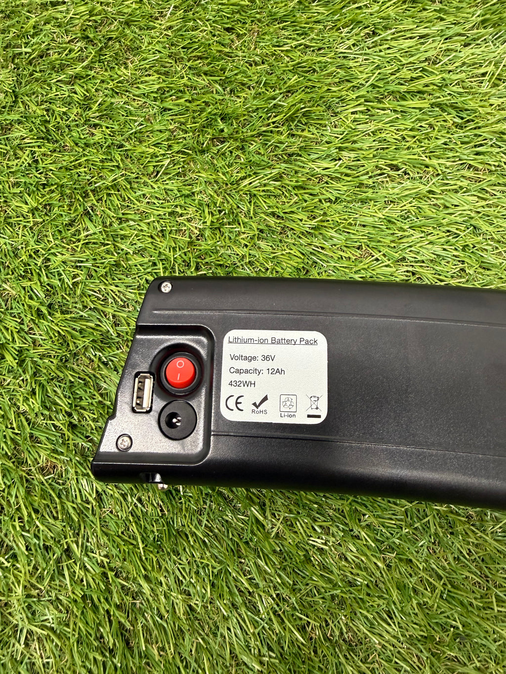 36V 12ah Ebike Li-ion 2 Pin Tube Battery for Reention Rapier lR lll,Cross City 2 Pin With 2a charger