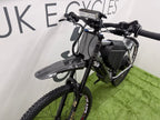 Carrera Valour Disc electric bike 72v 3000 Watts mtx Lithium🔋 Silver Edition With Double Shoulder Forks