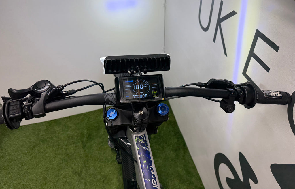 Carrera Valour Disc electric bike 72v 3000 Watts mtx Lithium🔋 Silver Edition With Double Shoulder Forks