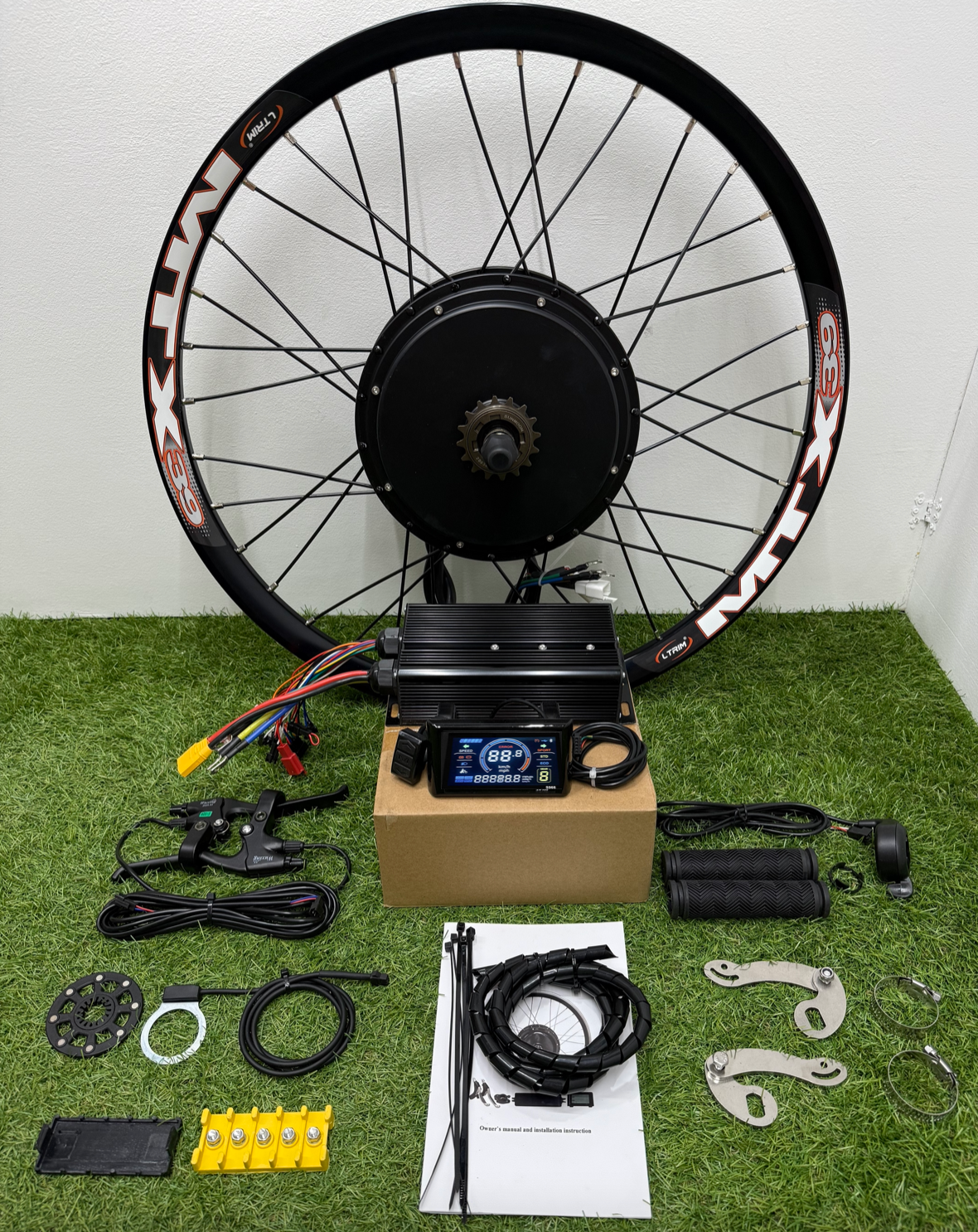 72V 80Amp 5000W Electric Bike Conversion Ebike Kit sw900 Colour Display 27.5/29" MTX