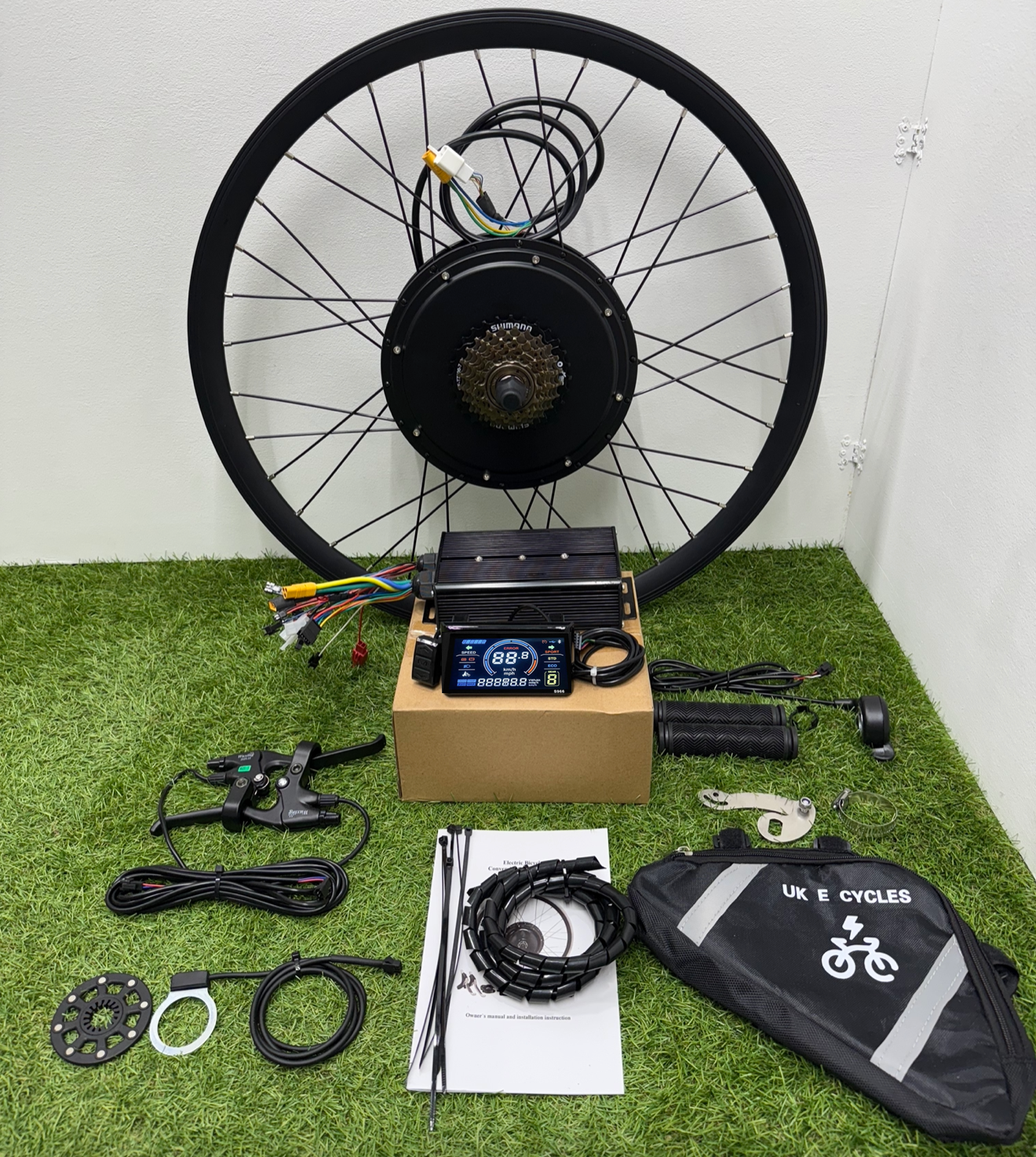 48V/52V 45Amp 2000W Electric Bike Conversion Ebike Kit sw900 Colour Display 27.5/29 inch