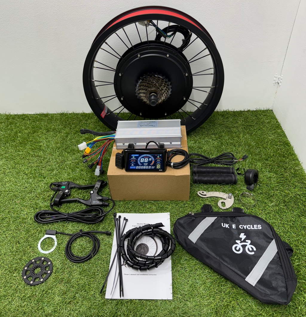 48V/52V 35Amp 1500W Electric Fat Bike Conversion Ebike Kit sw900 Colour Display 20x4 inch
