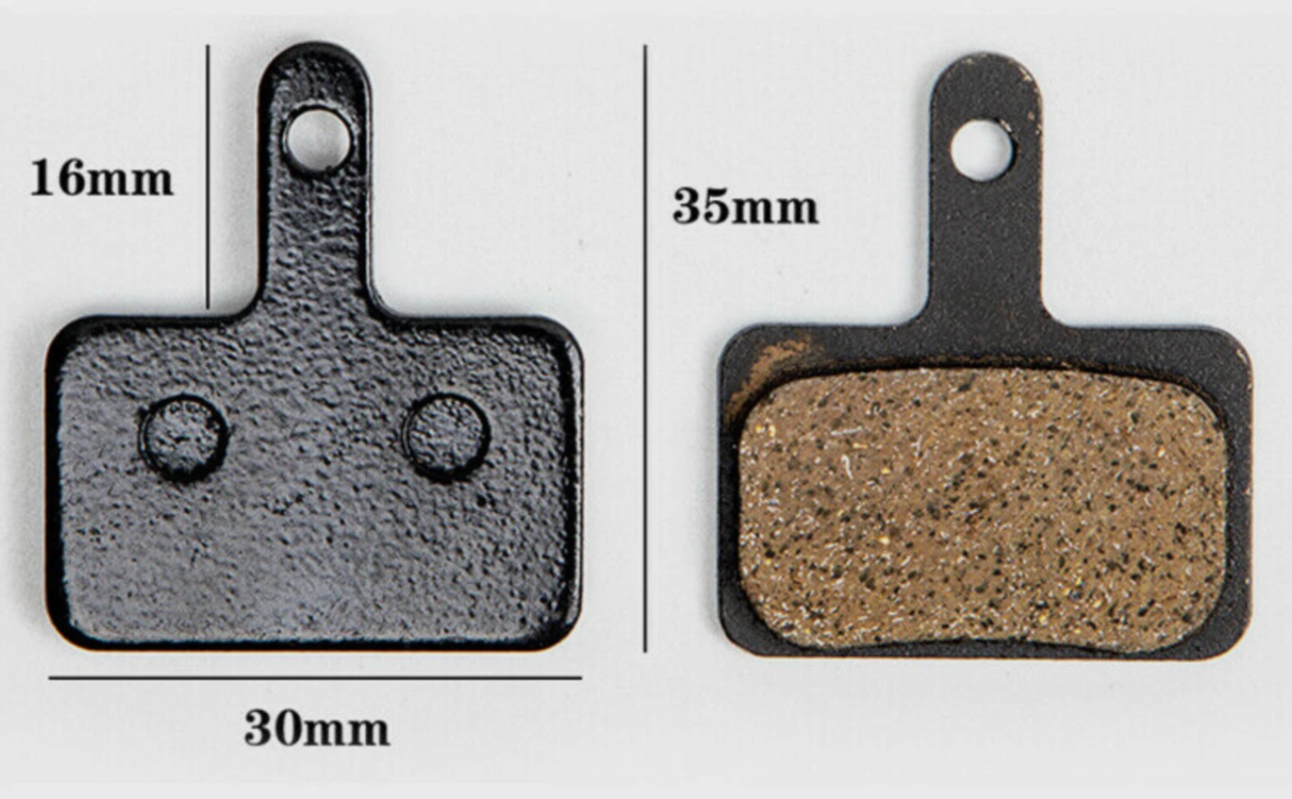 Semi Metallic Resin Bike Brake Pads Disc Mountain MTB Ebike Brake Pads Pair