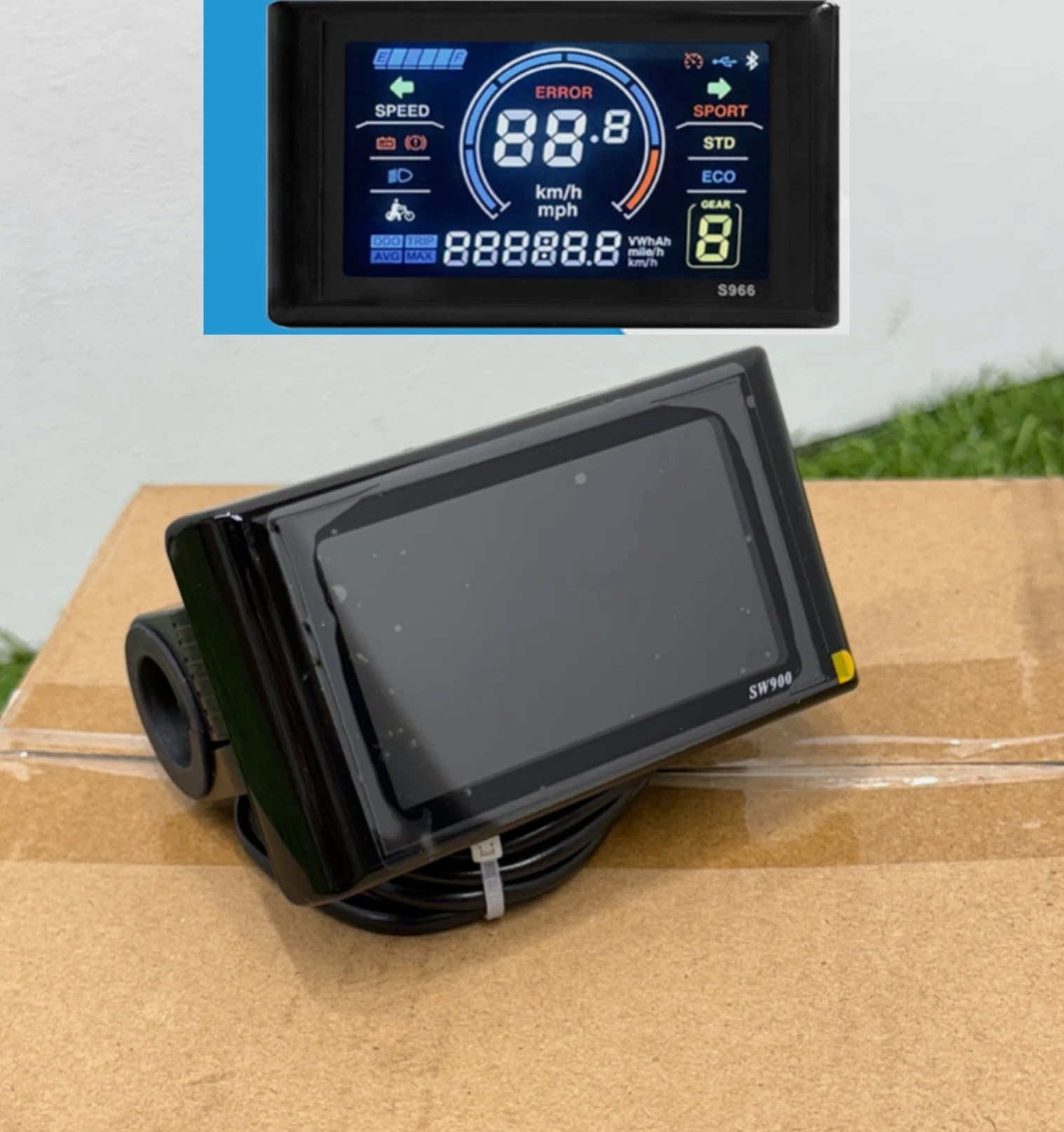 Ebike Colour SW900 LCD Display Control Electric Bicycle Speed Meter 36-72V