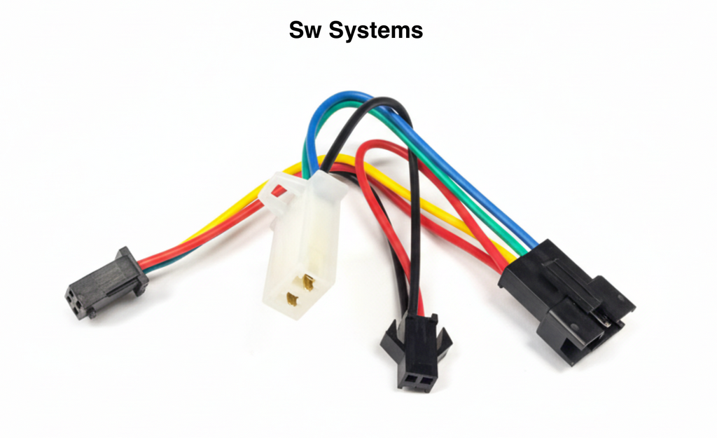 E-bike Front Rear Lights LED With Horn 24/52V Electric Bike Light Set