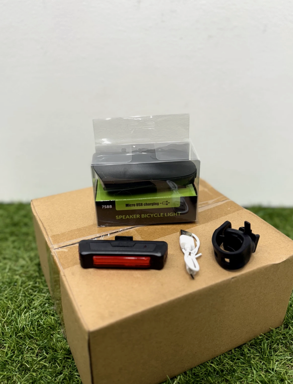 Bicycle Front and Rear Lights with Horn USB Rechargeable Bike Headlights