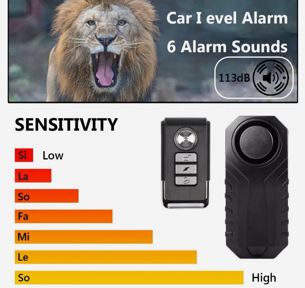 Wireless Anti-Theft Burglar Security Alarm For E-Bikes,Bikes,Motorcycle,Scooter And more