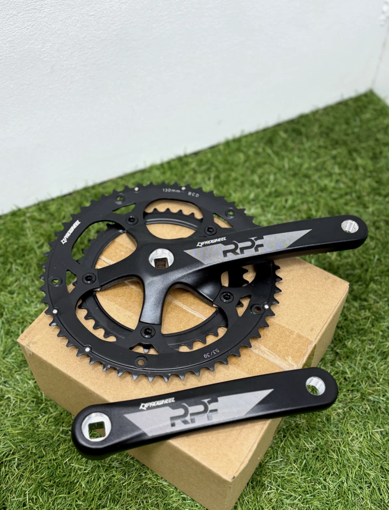 PROWHEEL RPF-521-N Road Bicycle Square Hole Crankset 7/8/9/10 Speed 53/39T 170mm