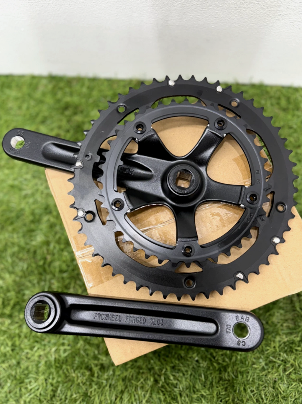 PROWHEEL RPF-521-N Road Bicycle Square Hole Crankset 7/8/9/10 Speed 53/39T 170mm