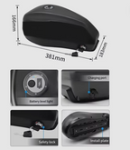 48v 23ah Electric Bike Li-ion Ebike Fuel tank type Battery with 3a charger