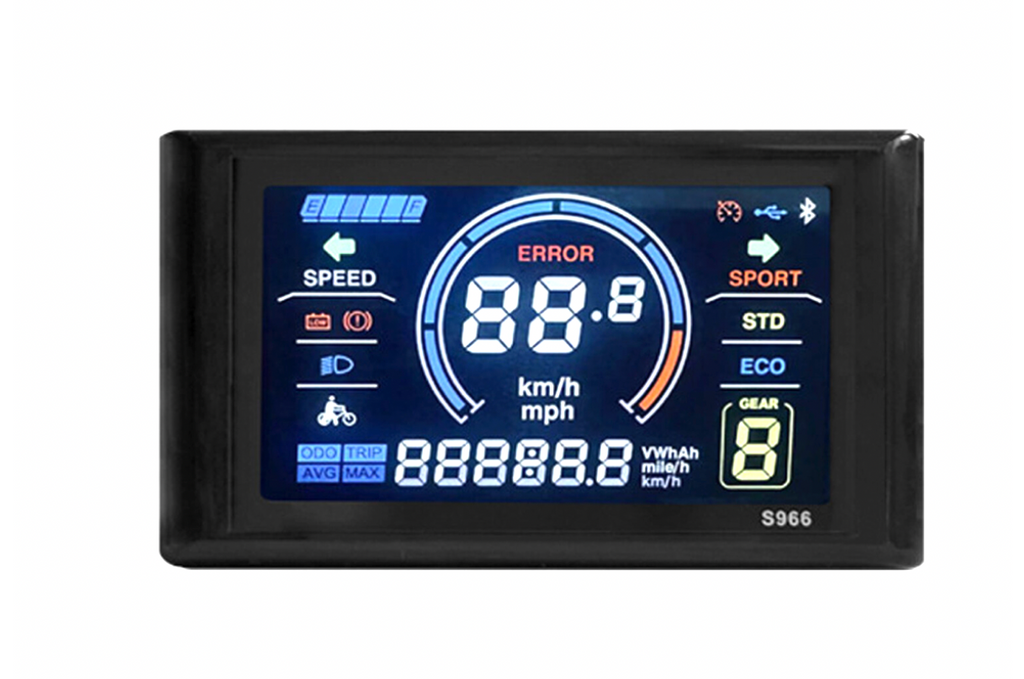 Ebike Colour SW900 LCD Display Control Electric Bicycle Speed Meter 36-72V