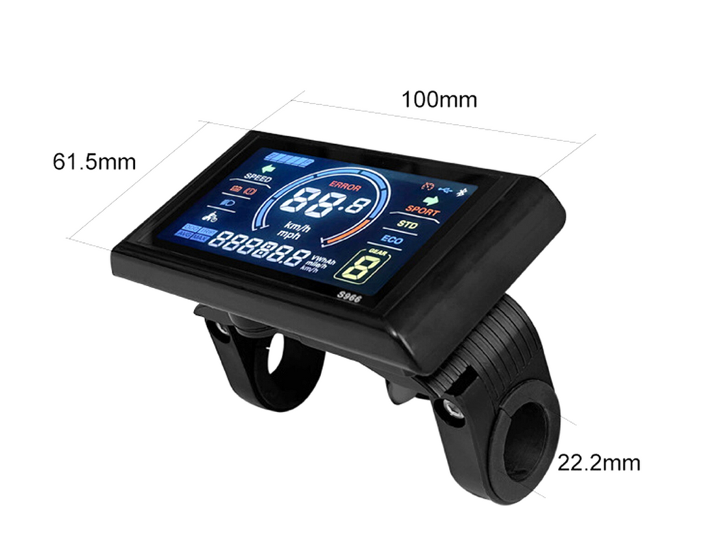 Ebike Colour SW900 LCD Display Control Electric Bicycle Speed Meter 36-72V