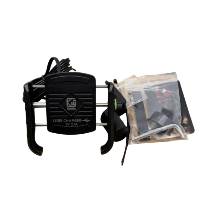 Phone Charger Holder With USB Electric bike/Motorbike Mount Cradle Input 12V-90V