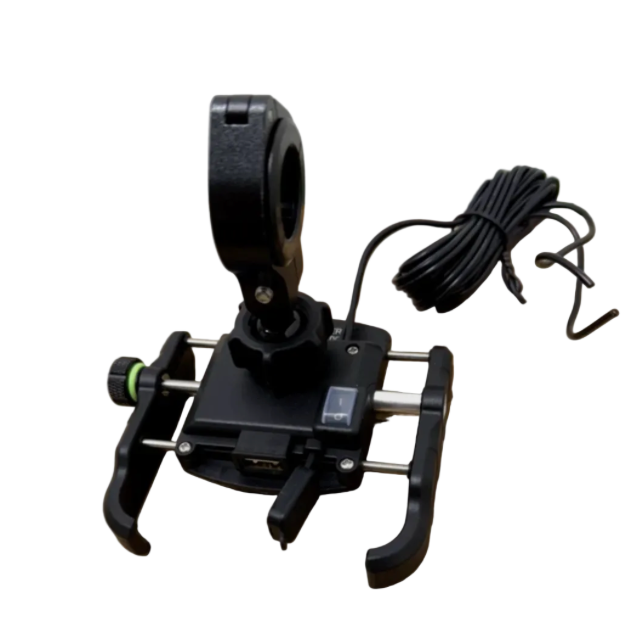 Phone Charger Holder With USB Electric bike/Motorbike Mount Cradle Input 12V-90V