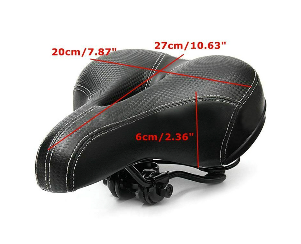 Universal Extra Wide Comfy Cushioned Bicycle Gel Saddle Bike Seat Soft Padded