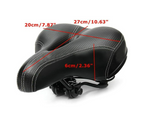 Universal Extra Wide Comfy Cushioned Bicycle Gel Saddle Bike Seat Soft Padded