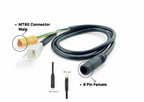 9 Pin To MT60 Phase Ebike Hub Motor Cable Replacement Extension For 250w to 500w