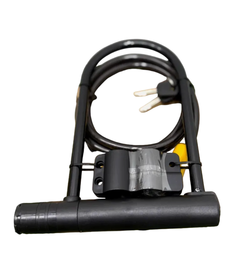 Heavy Duty D U Shape Security Lock Bike Motorbike Scooter Shed Gate With Wire