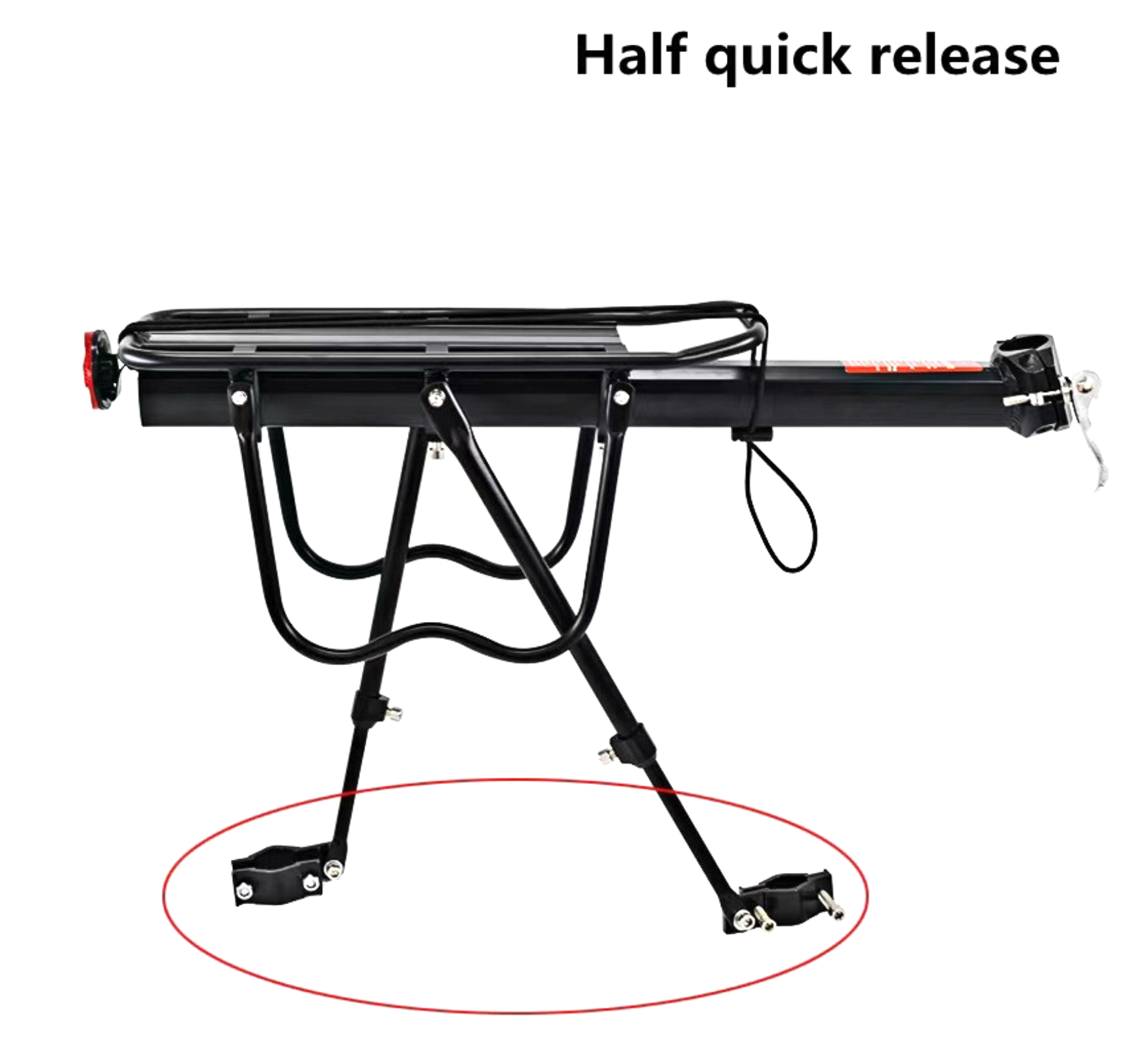 Bike Rear Cargo Rack Quick Release Carrier Bicycle Pannier Luggage Cargo Holder