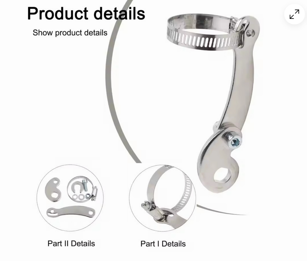 2X M14 Torque Arm E-Bike Heavy-Duty 5mm Stainless Steel 14x10mm Electric Bike