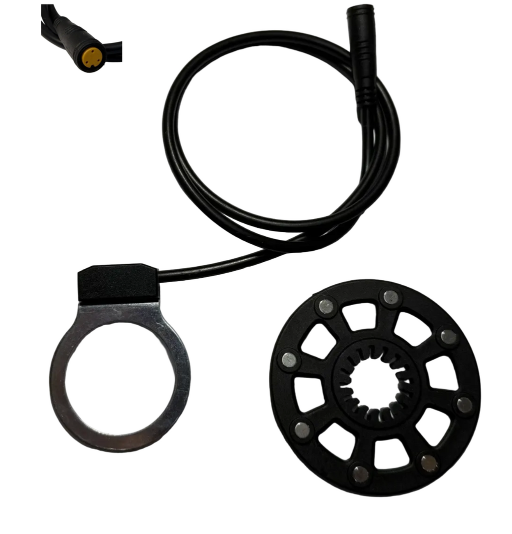Electric Ebike Pedal Assist Sensor With Waterproof 3 Pin Plug Female 8 Magnet