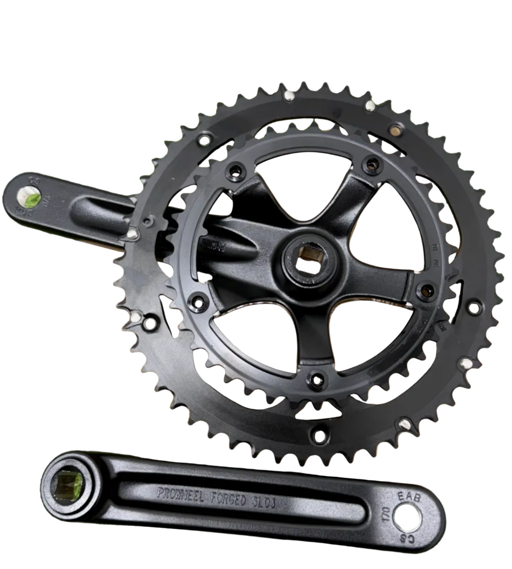 PROWHEEL RPF-521-N Road Bicycle Square Hole Crankset 7/8/9/10 Speed 53/39T 170mm