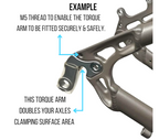E Bike Torque Arm Universal Carrera Stainless M12,M14, M16 Thickness 5mm