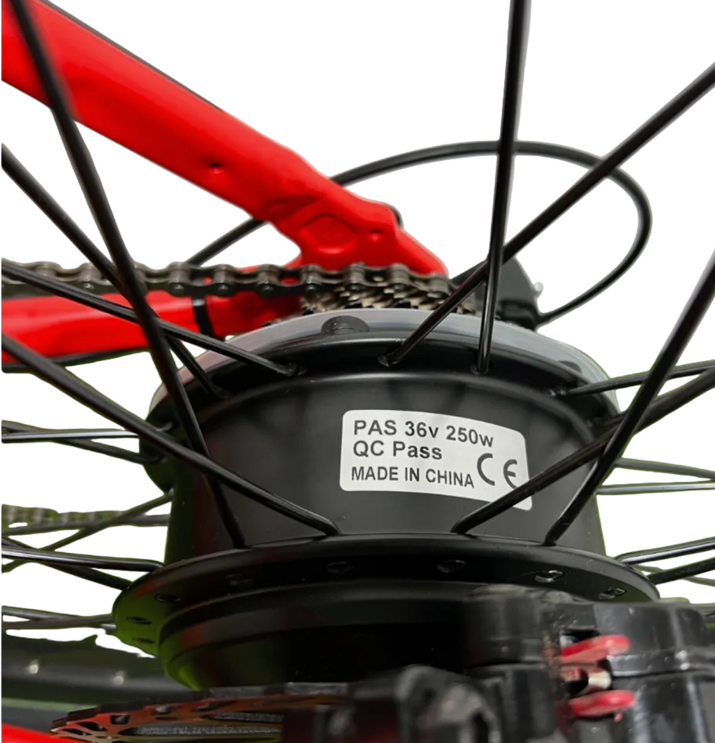 Ebike Motor Sticker 250w Electric Bike Label 36v Legal Motor 4 pack Silver