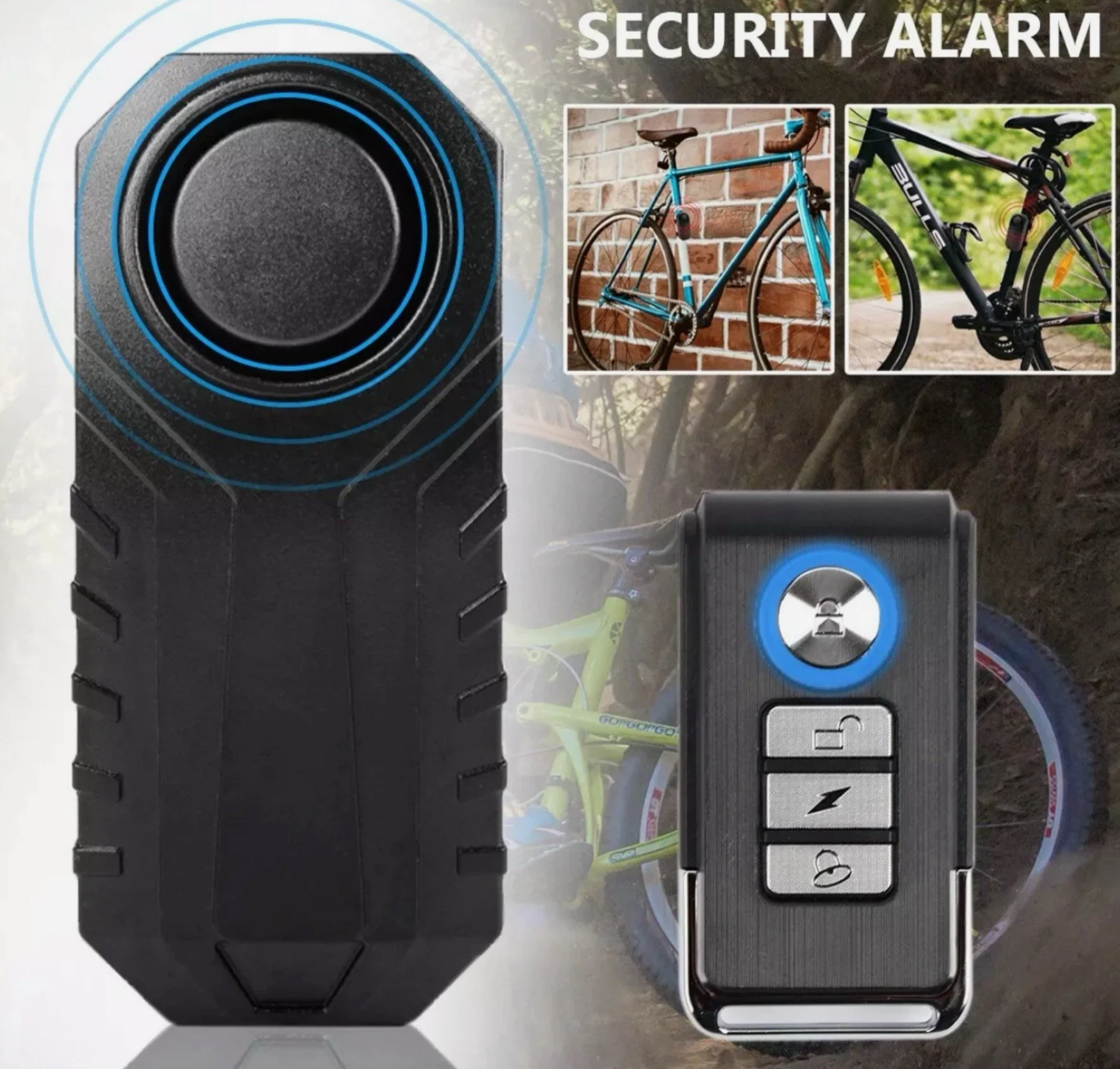Wireless Anti-Theft Burglar Security Alarm For E-Bikes,Bikes,Motorcycle,Scooter And more