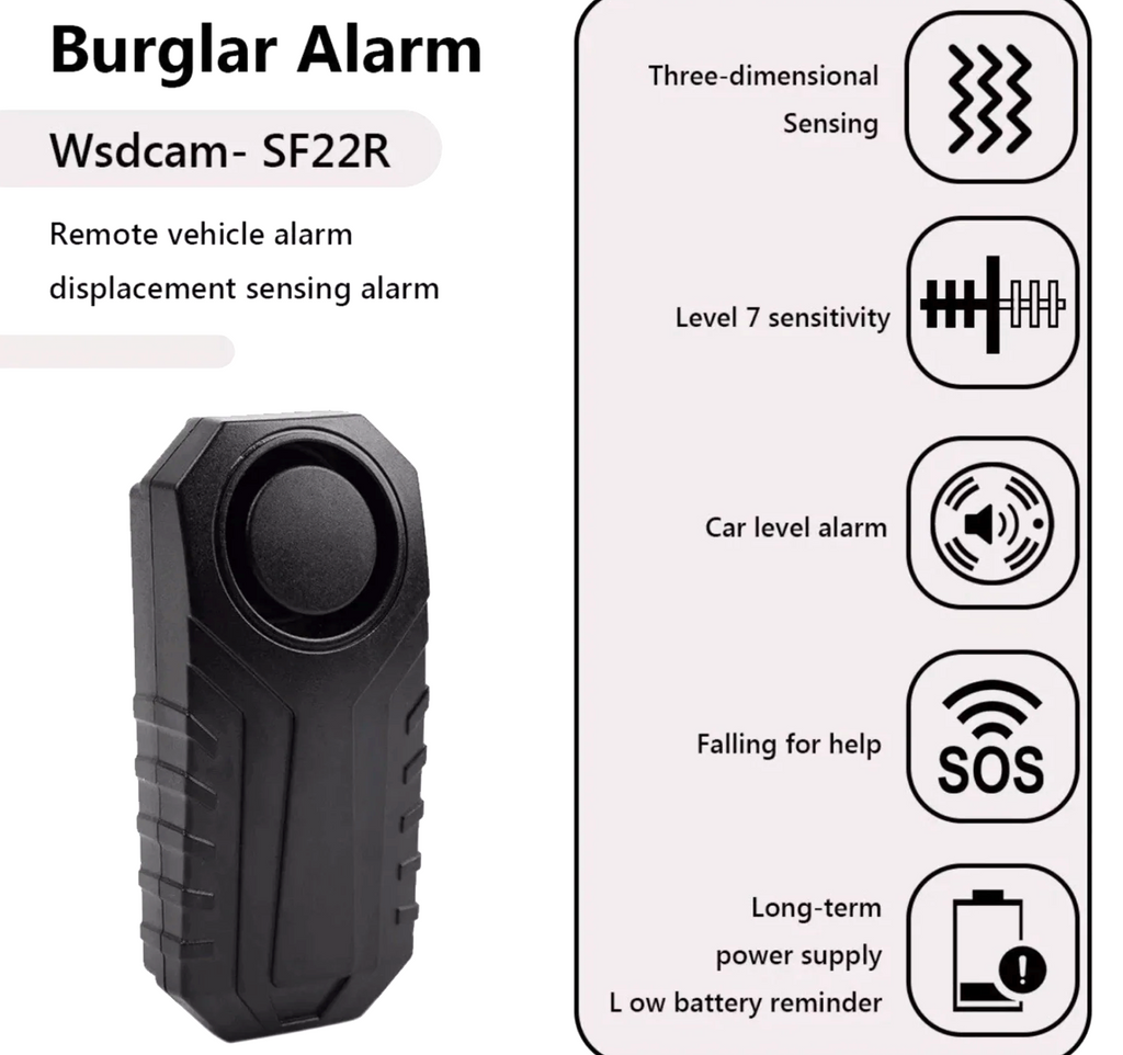 Wireless Anti-Theft Burglar Security Alarm For E-Bikes,Bikes,Motorcycle,Scooter And more