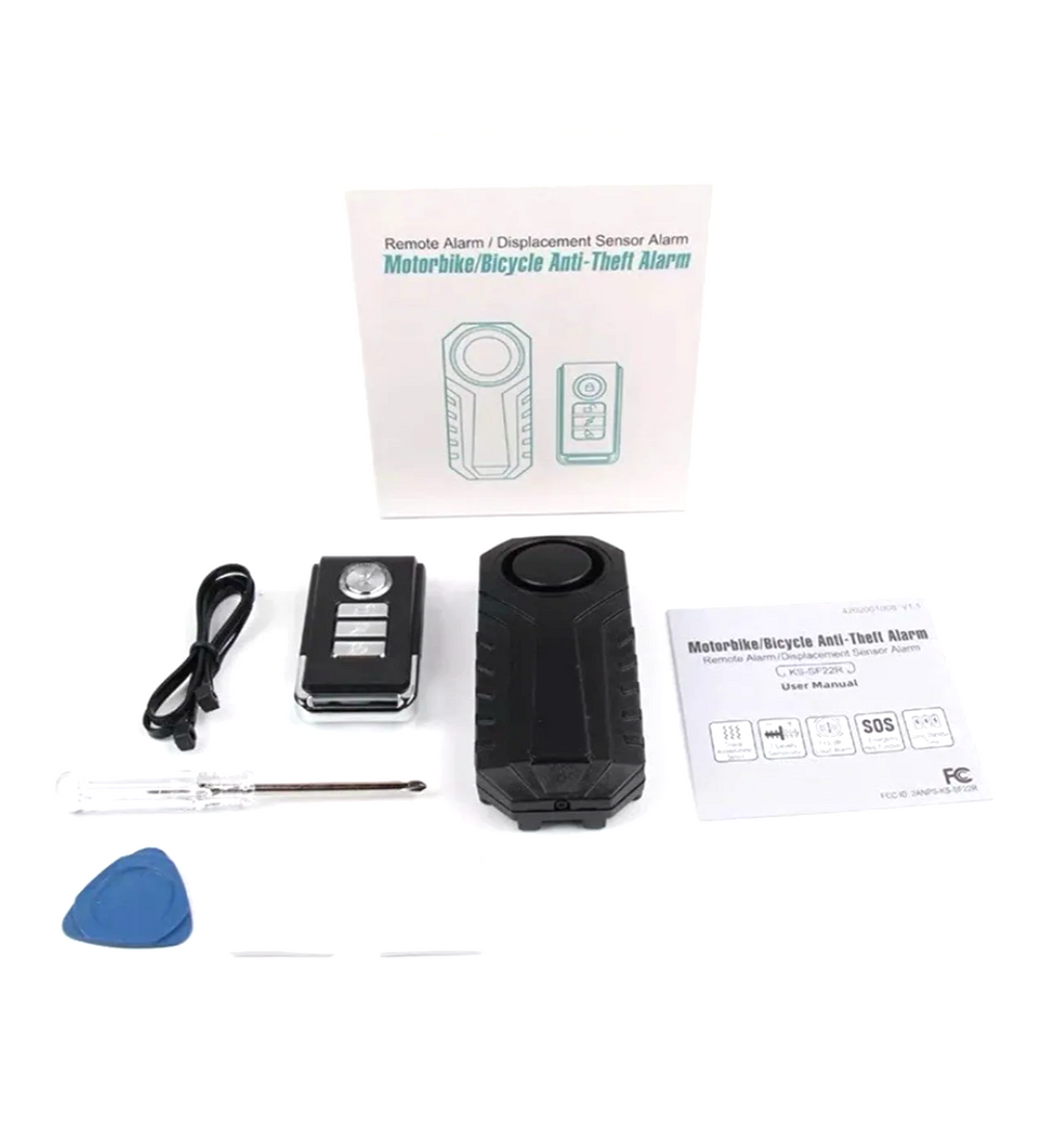 Wireless Anti-Theft Burglar Security Alarm For E-Bikes,Bikes,Motorcycle,Scooter And more