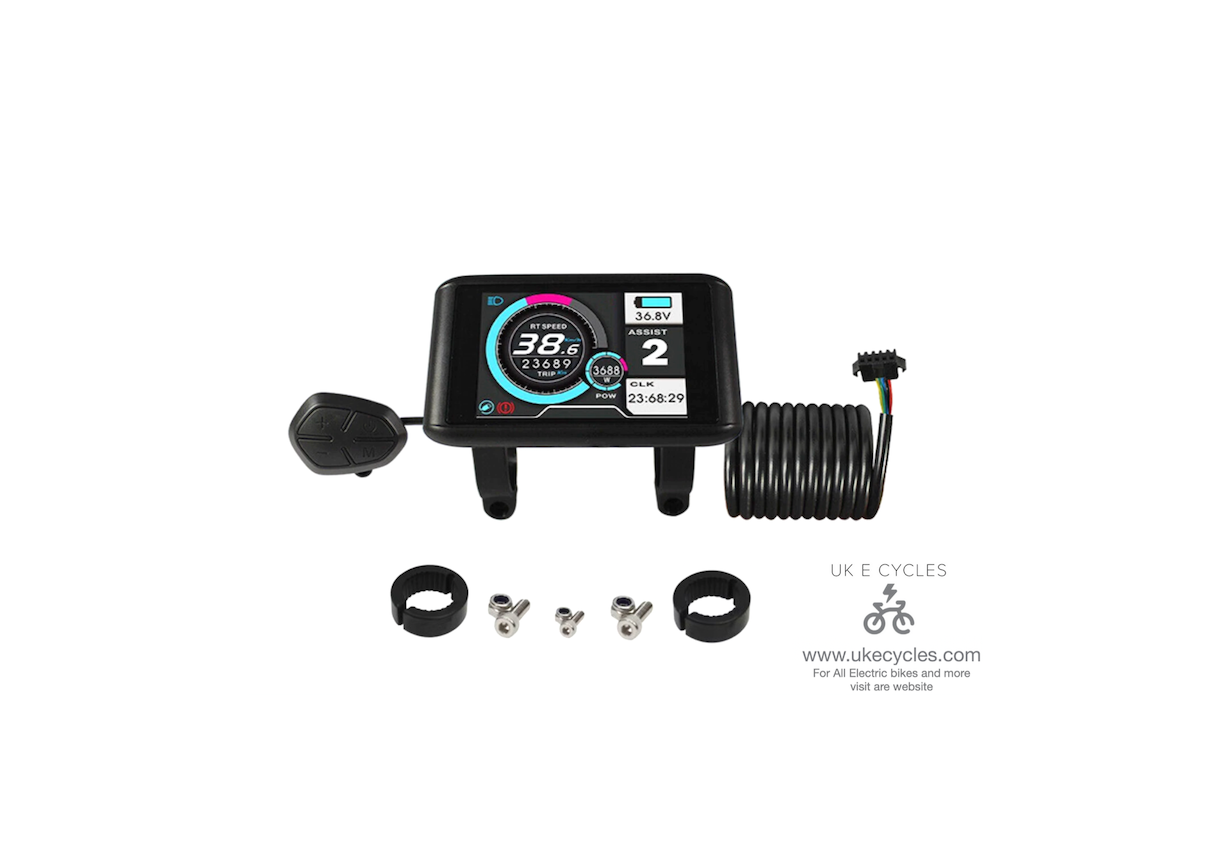 Electric Bike UKC1 Colorful Display LCD Display Panel SM Plug 24v-72v