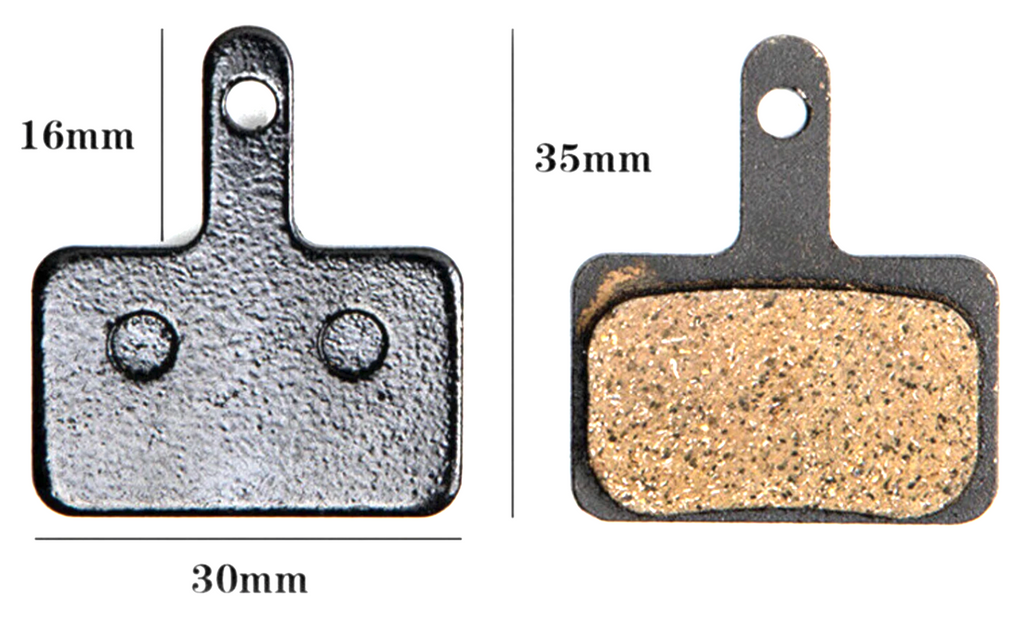 Semi Metallic Resin Bike Brake Pads Disc Mountain MTB Ebike Brake Pads 2 Pair