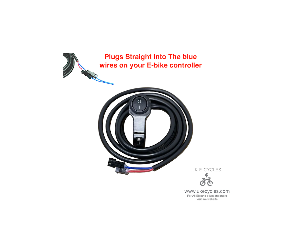 E-Bike Handlebar On/Off Rocker Switch electric bike/ E scooter Compatible/250w restrictor switch.
